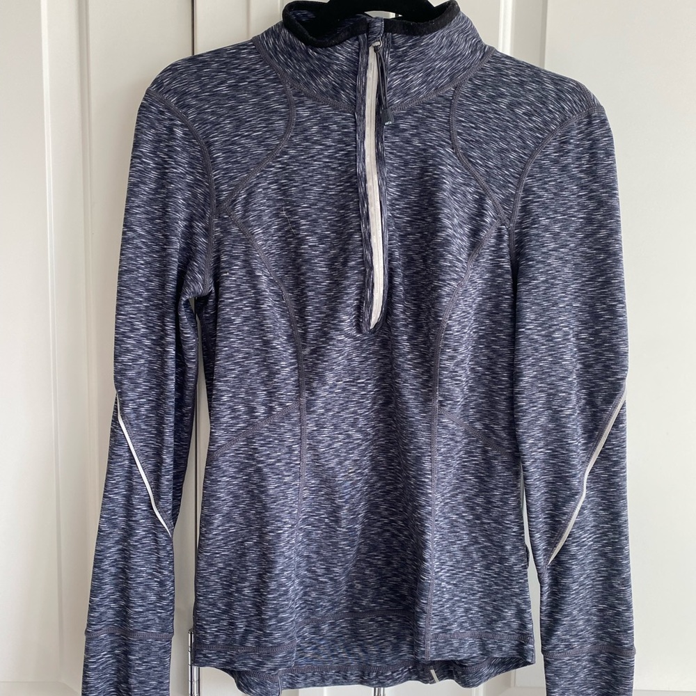 Zella, fitted work out quarter-zip, long sleeve, size medium